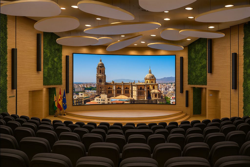 Tratamiento acústico en sala audiovisual – SONIMALAGA