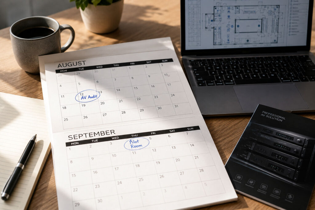 Planificación de actualización sistemas audiovisuales en agosto